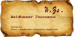 Waldhauser Zsuzsanna névjegykártya
